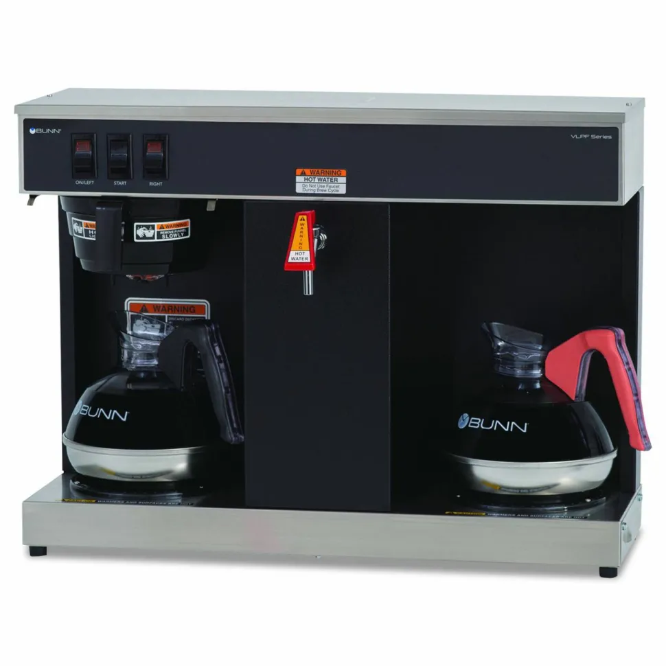 BUNN VLPF 12-Cup Automatic Coffee Brewer, Gray/Stainless Steel