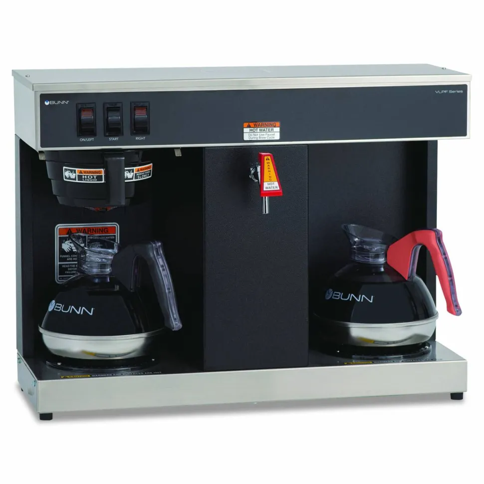 BUNN VLPF 12-Cup Automatic Coffee Brewer, Gray/Stainless Steel