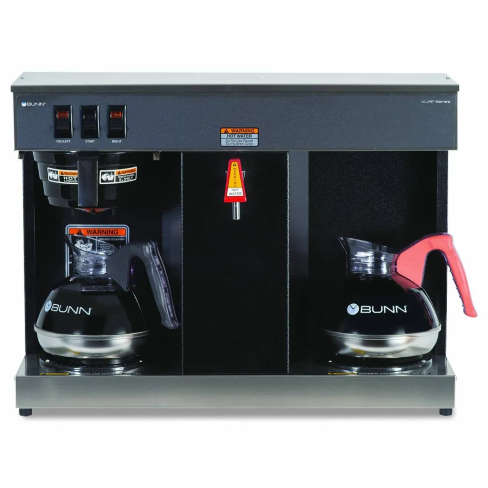 BUNN VLPF 12-Cup Automatic Coffee Brewer, Gray/Stainless Steel