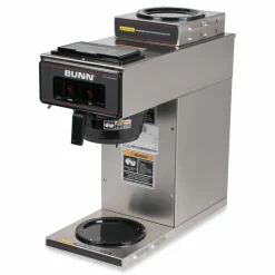 BUNN VP17-2 12-Cup Pourover Coffee Brewer, Black/Stainless Steel
