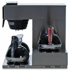 BUNN VP17-3 12-Cup Pour-Over Coffee Maker with Three Warmers, Stainless Steel/Black