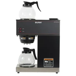 Bunn VPR 12-Cup Commercial Pourover Coffee Brewer With 2 Glass Decanters, Black/Stainless Steel