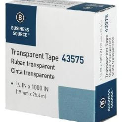 Business Source All-purpose Transparent Glossy Tape - 0.75