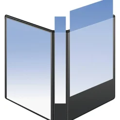 Business Source Basic D-Ring White View Binders - 4" Binder Capacity - D-Ring Fastener(s) - Polypropylene - White - 1.75 lb - 1 / Each