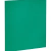 Business Source Letter Pocket Folder - 8 1/2" x 11" - 100 Sheets Capacity - Card Paper - Green - Durable, Laminated, Die-cut - 25/Box - 44427