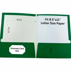 Business Source Letter Pocket Folder - 8 1/2