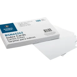 Business Source Plain Index Cards - 8