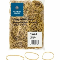 Business Source Quality Rubber Bands - Size: #33 - 3.5" Length x 0.1" Width - Sustainable - Rubber - Crepe - 600 / Pack
