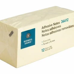 Business Source Repositionable Adhesive Notes - 3