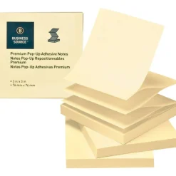 Business Source Reposition Pop-up Adhesive Notes - 3