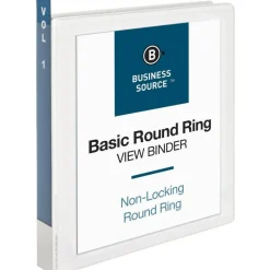 Business Source Round-ring View Binder - 1