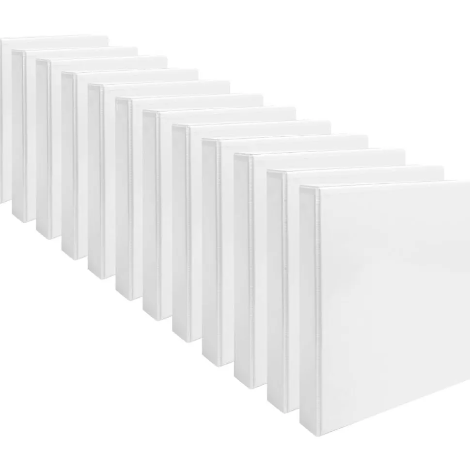 Business Source Round-ring View Binder - 1" Binder Capacity - Letter - 8 1/2"x11" Sheet Size - Round Ring Fastener(s) - 09953CT