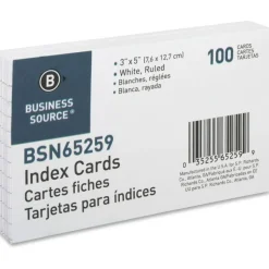 Business Source Ruled Index Cards - 5
