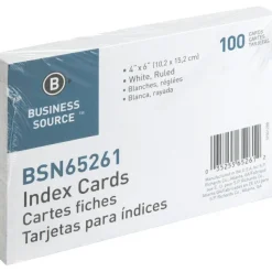 Business Source Ruled Index Cards - 6
