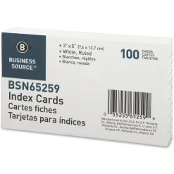 Business Source Ruled Index Cards