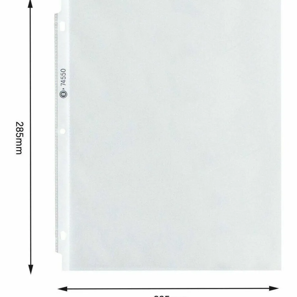 Business Source Top-Loading Sheet Protectors, 8-1/2" x 11", 3.3-mil, Clear, Box Of 100 Protectors