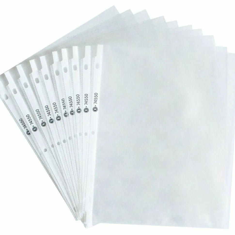 Business Source Top-Loading Sheet Protectors, 8-1/2" x 11", 3.3-mil, Clear, Box Of 100 Protectors