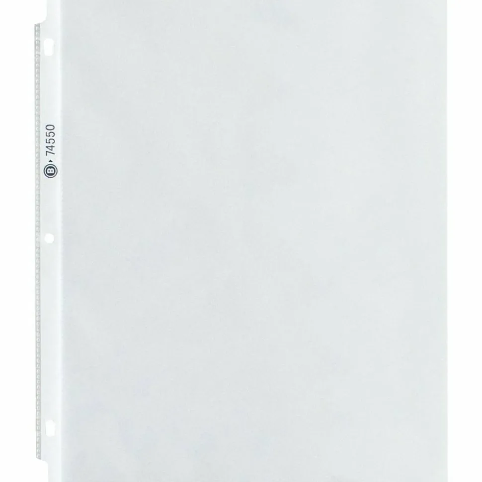 Business Source Top-Loading Sheet Protectors, 8-1/2" x 11", 3.3-mil, Clear, Box Of 100 Protectors