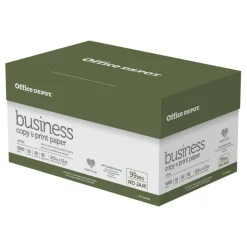 Business Multi-Use Printer & Copy Paper, White, Letter (8.5" x 11"), 5000 Sheets Per Case, 20 Lb, 92 Brightness