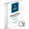 Business Source Basic D-Ring White View Binders, 1 1/2" Ring, 8 1/2" x 11", White