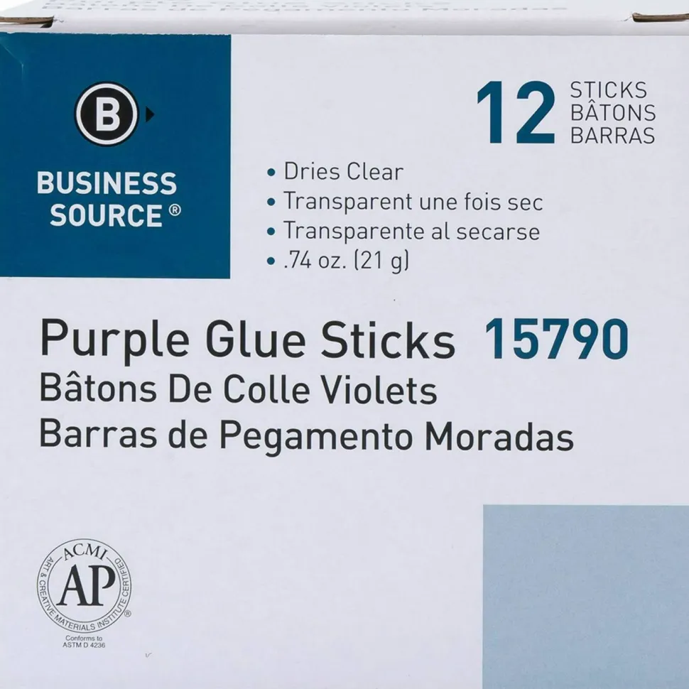 Business Source Bulk Purple Glue Sticks