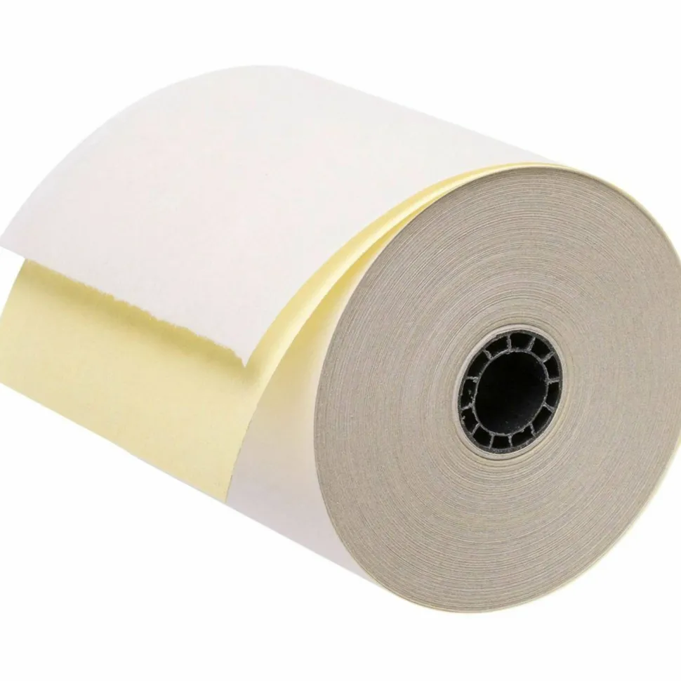 Business Source Carbonless Paper, 3" x 90', Carton Of 50 Rolls