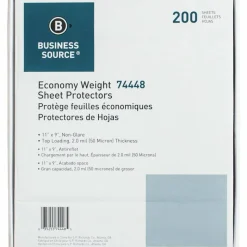 Business Source Economy Weight Sheet Protectors - 11