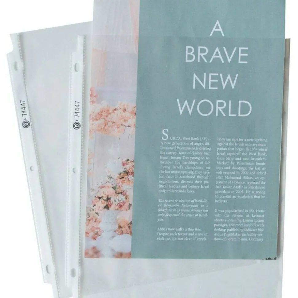 Business Source Economy Weight Sheet Protectors - 11"x9"x 2 mil Thickness - 74447 - 100/Pack