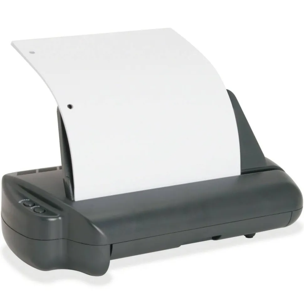 Business Source Electric Adjustable 3-hole Punch - 3 Punch Head(s) - 30 Sheet Capacity - 1/4" Punch Size - Gray