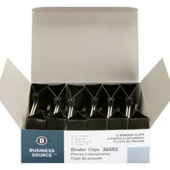Business Source Fold-back Binder Clips - Large - 2