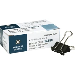 Business Source Fold-back Binder Clips
