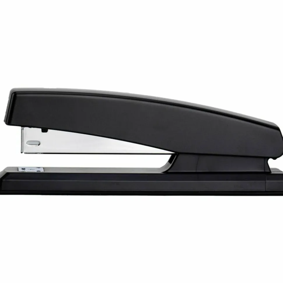 Business Source Full-Strip Desktop Stapler - Staples Upto 20 Sheet - Holds Upto 210 Staple - Full Strip - 3.50" Throat Depth - Black - Metal, Plastic