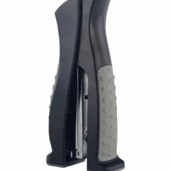Business Source Full Strip Vertical Desk Stapler - 20 Sheets Capacity - 210 Staple Capacity - Full Strip - Gray