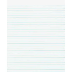 Business Source Glued Top Ruled Memo Pads - Letter - 50 Sheets - Glue - Wide Ruled Front Ruling - 16 lb Basis Weight - 50552