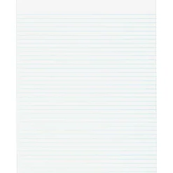 Business Source Glued Top Ruled Memo Pads - Letter - 50 Sheets - Glue - Narrow Ruled Front Ruling - 16 lb Basis Weight - 50553