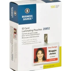 Business Source Government ID Laminating Pouches - 2.94