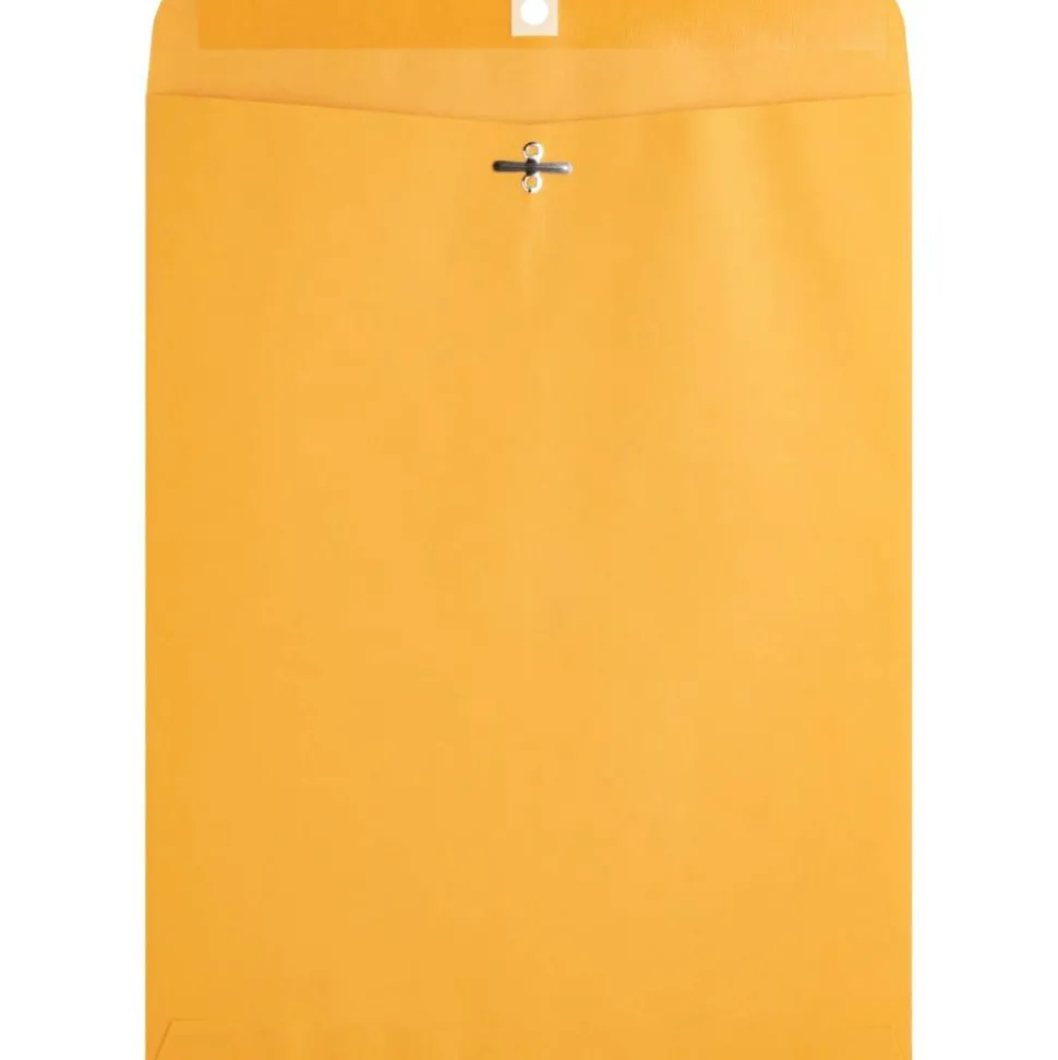 Business Source Heavy-duty Clasp Envelopes - Clasp - #97 - 10" Width x 13" Length - 28 lb - Clasp - Kraft - Kraft - 100 / Box