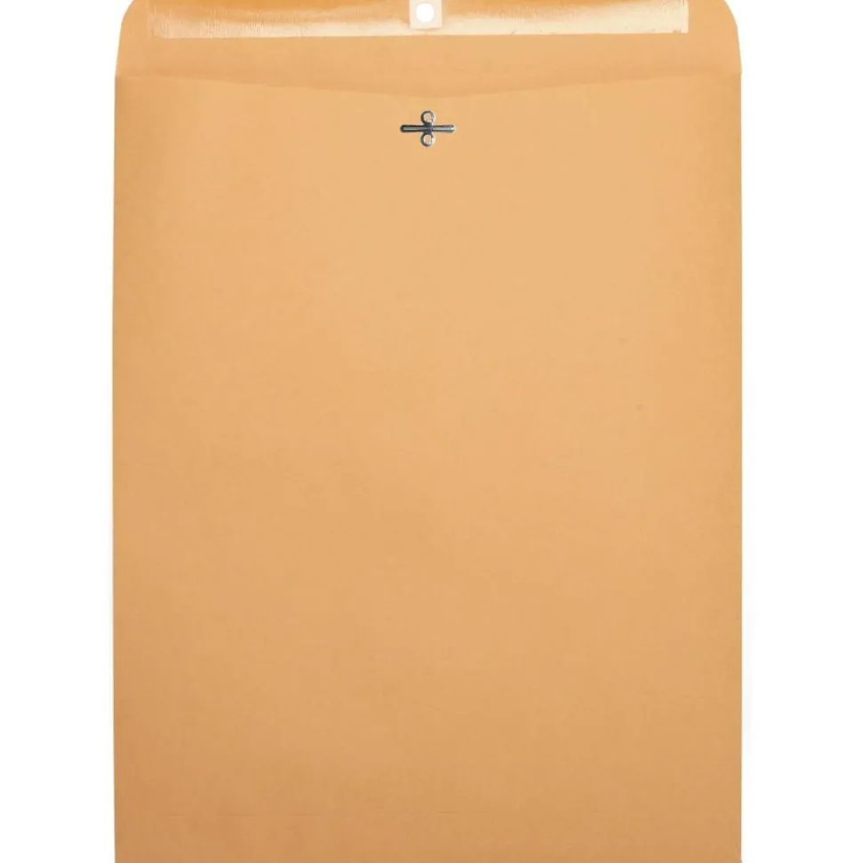 Business Source Heavy-duty Clasp Envelopes - Clasp - #110 - 12" Width x 15 1/2" Length - 28 lb - Clasp - Kraft - Kraft - 100 / Box