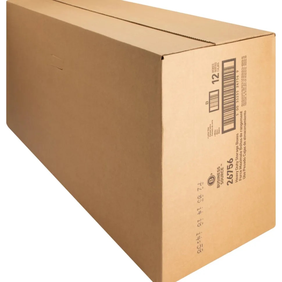 Business Source Heavy Duty Letter Size Storage Box