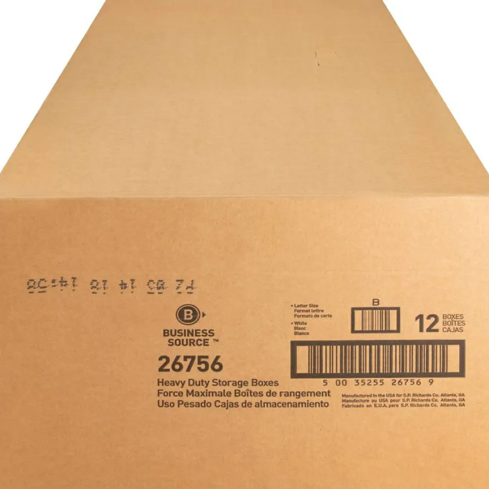Business Source Heavy Duty Letter Size Storage Box