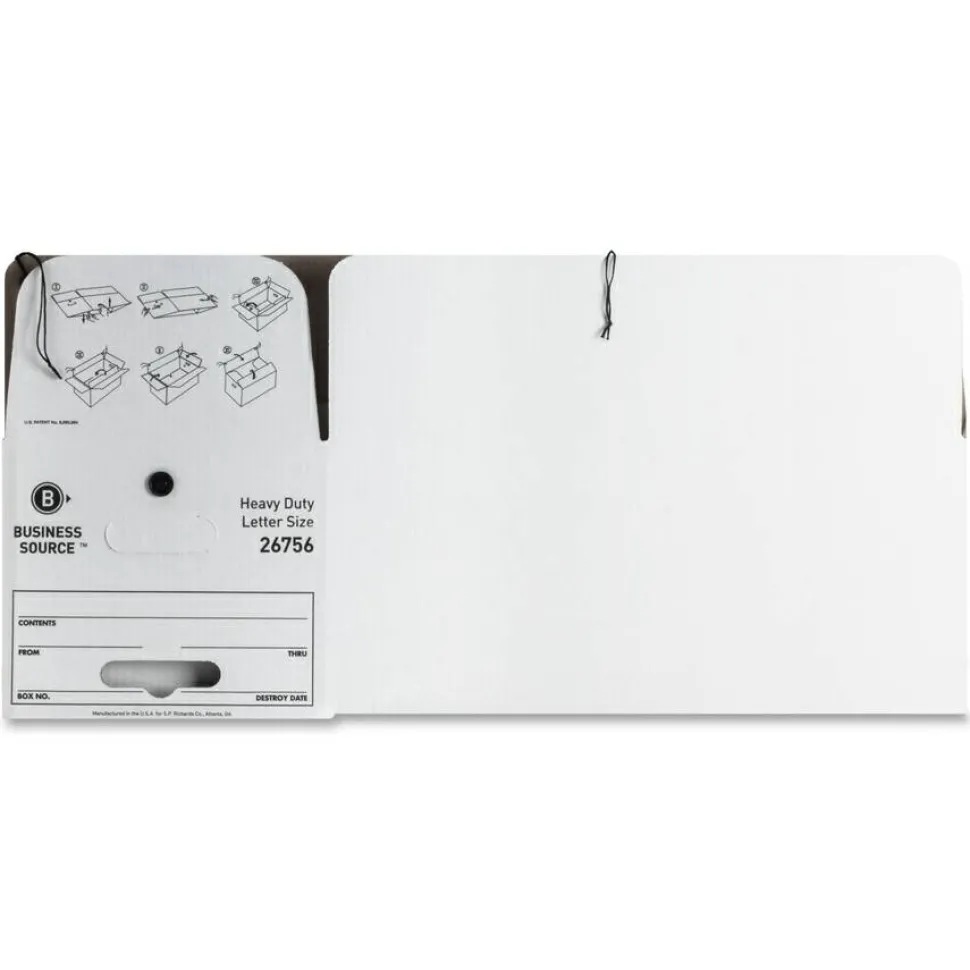 Business Source Heavy Duty Letter Size Storage Box