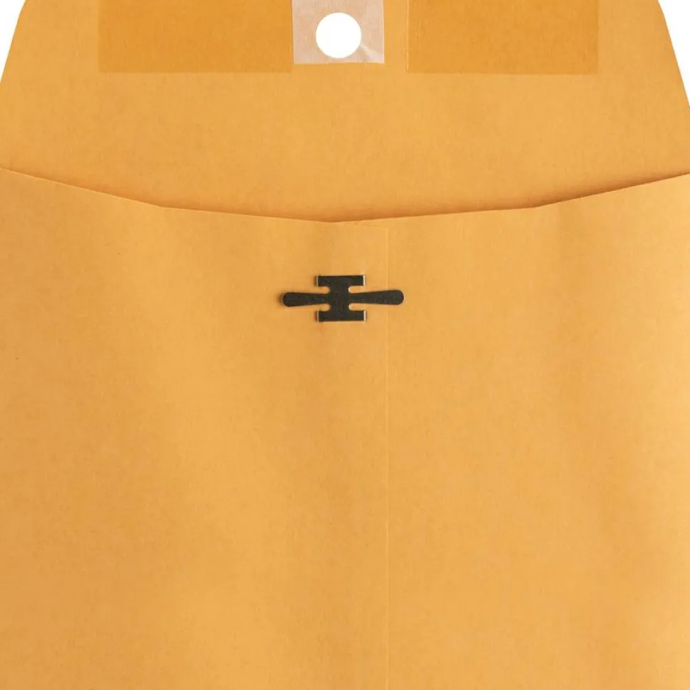 Business Source Heavy-duty Metal Clasp Envelopes - Clasp - #55 - 6" Width x 9" Length - 28 lb - Clasp - Kraft - Kraft - 100 / Box