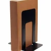Business Source Heavy-gauge Steel Book Supports - 8.50"x9"x 6" Depth - Desktop - Non-skid Base, Scratch Resistant, Stain Resistant - 42551