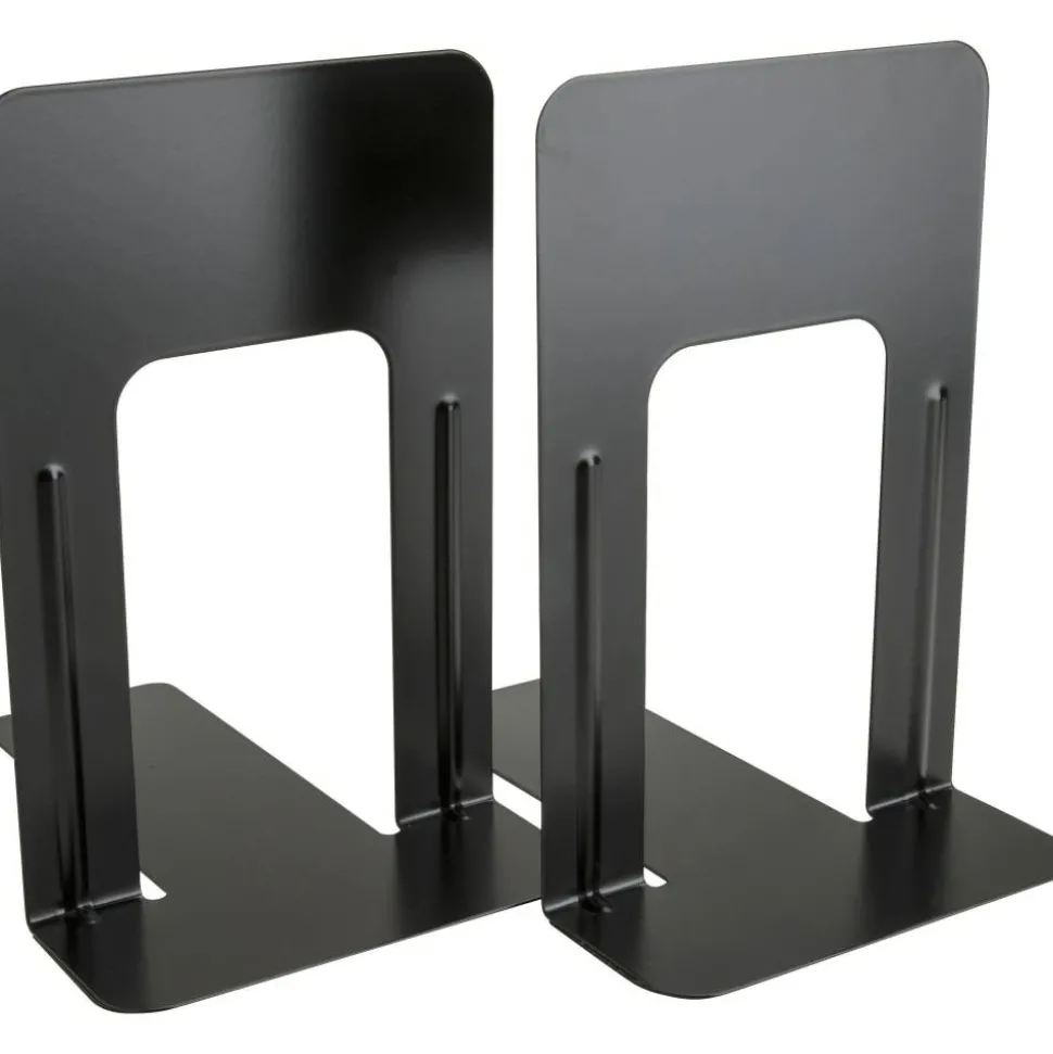 Business Source Heavy-gauge Steel Book Supports - 8.50"x9"x 6" Depth - Desktop - Non-skid Base, Scratch Resistant, Stain Resistant - 42551