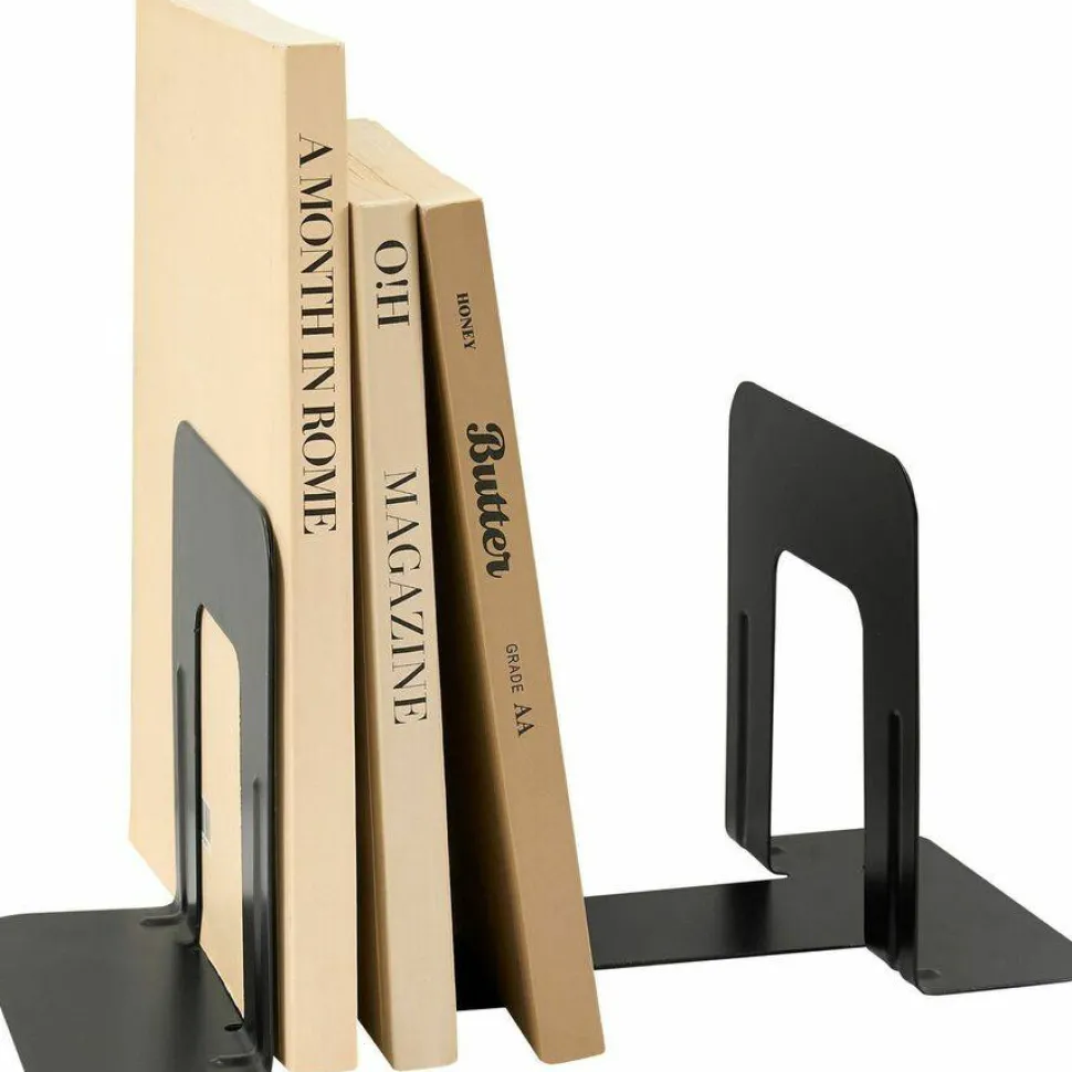 Business Source Heavy-gauge Steel Book Supports - 5.25"x5"x 4.75" Depth - Desktop - Non-skid Base, Scratch Resistant, Stain Resistant - 42550
