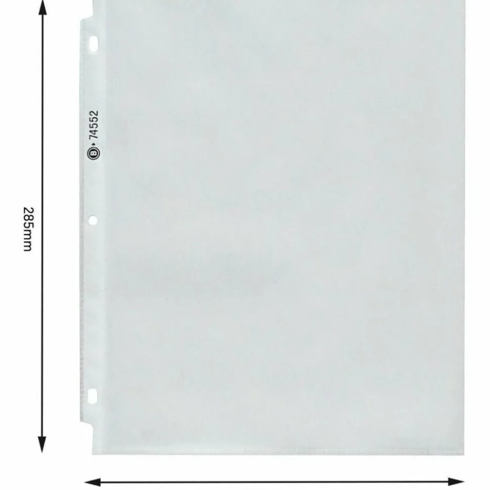 Business Source Heavyweight Sheet Protectors - 3.3 mil Thickness - For Letter 8 1/2" x 11" Sheet - 3 x Holes - Clear - Polypropylene - 200 / Box