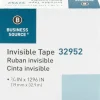 Business Source Invisible Tape Dispenser Refill Roll