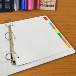 Business Source Laminated Write-On Tab Indexes - 8 Write-on Tab(s) - 8 Tab(s)/Set - 11" Tab x 8.50" Ta - 20075