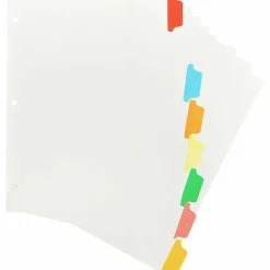 Business Source Laminated Write-On Tab Indexes - 8 Write-on Tab(s) - 8 Tab(s)/Set - 11" Tab x 8.50" Ta - 20075