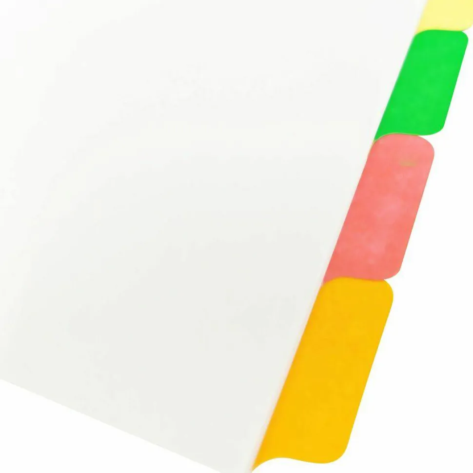 Business Source Laminated Write-On Tab Indexes - 8 Write-on Tab(s) - 8 Tab(s)/Set - 11" Tab x 8.50" Ta - 20075